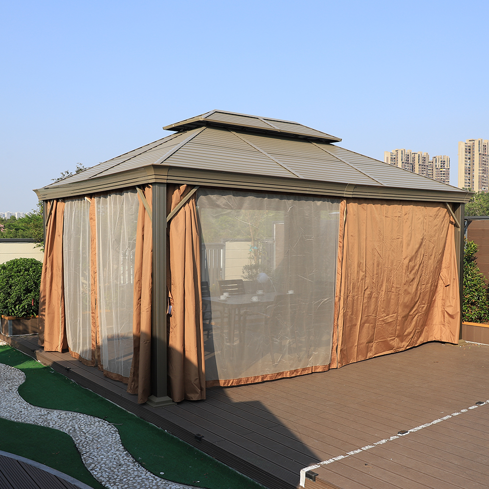 3,6 * 5 m Pavillon für den Außenbereich aus Aluminium 