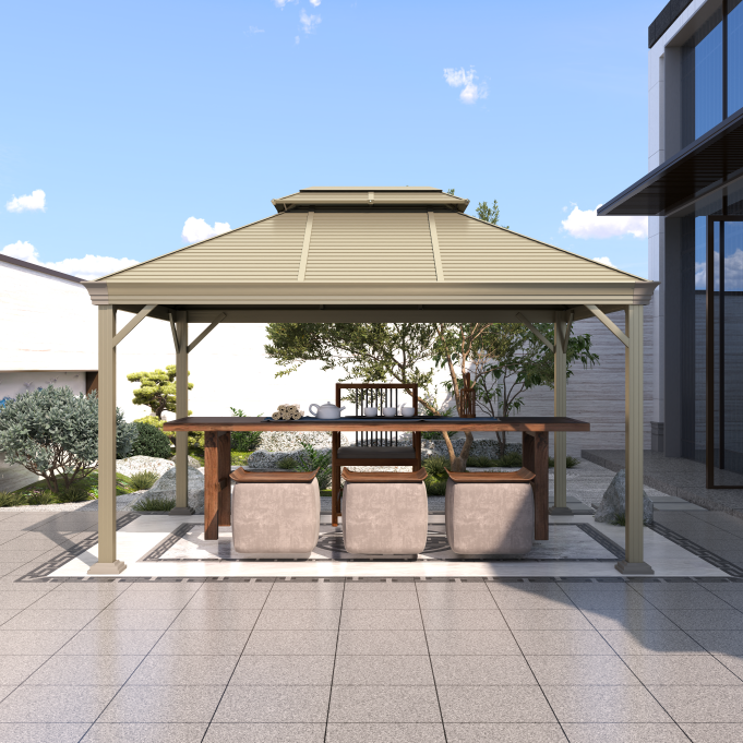 3 * 4 m Pool-Sonnenschutz für den Außenbereich, wasserdichter Pavillon