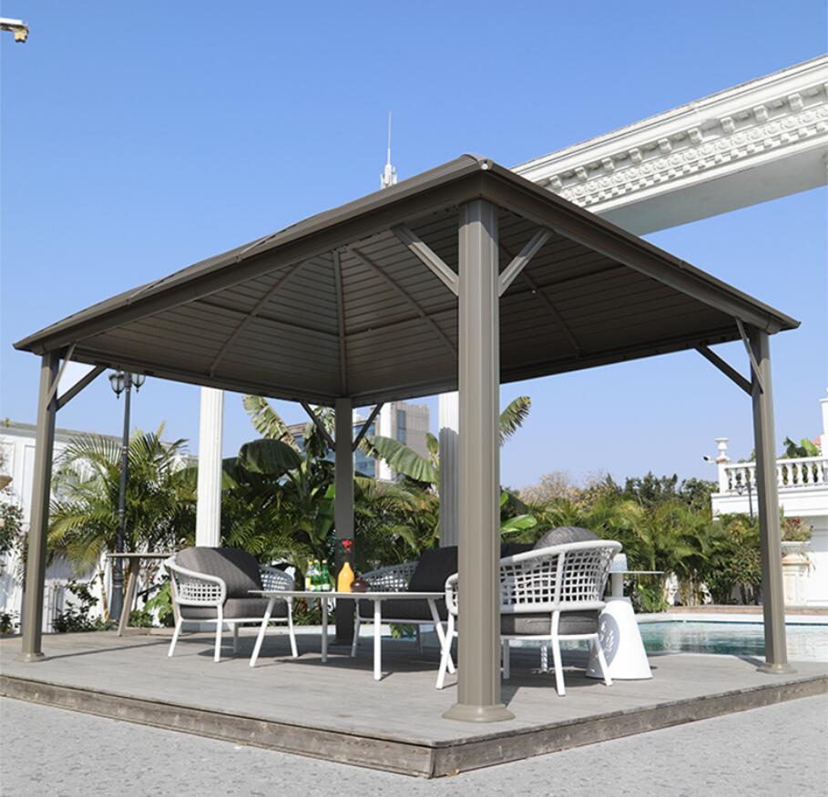 300 * 400 cm Aluminium-Gartenpavillon für den Außenbereich, wasserdicht