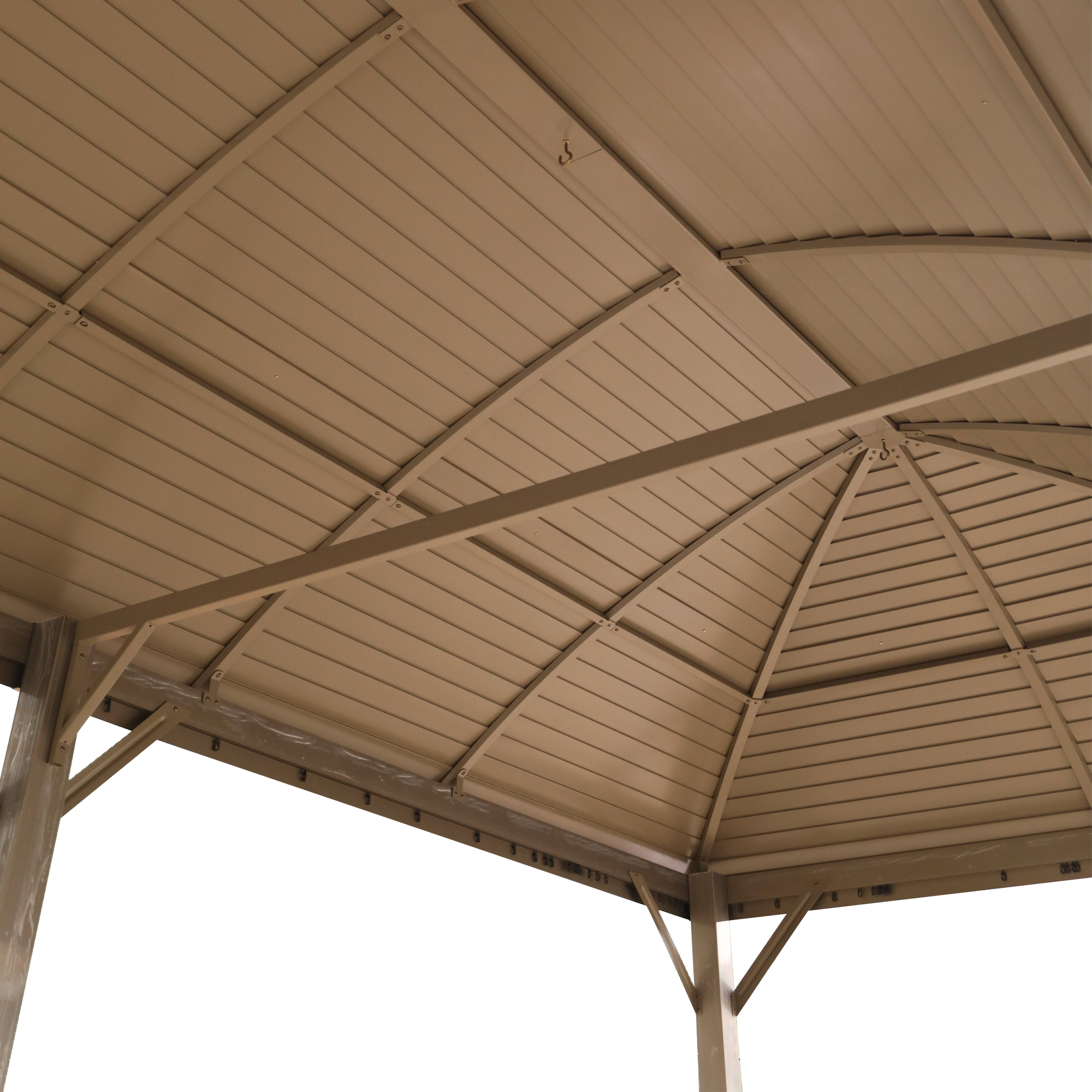 300 * 600CM Terrassen-Sonnenschutz-Aluminiumpavillon mit Vorhang