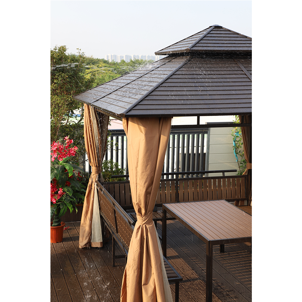 300 * 300CM Pavillon im Freien mit Sitz und Tisch
