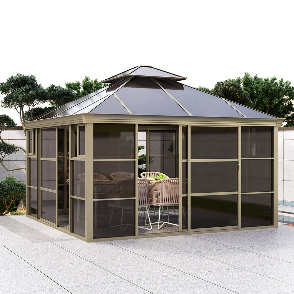 400 * 400CM Aluminium-PC-Haus-Pavillon